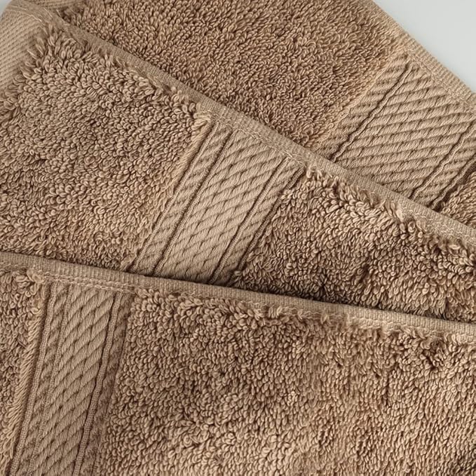 Superior Egyptian Cotton Pile Face Towel/Washcloth Set of 6, Ultra Soft Luxury - Image 5