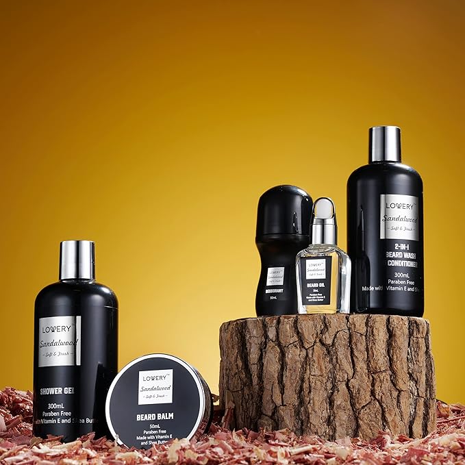 Gifts for Men, Valentines Day Gifts for Him Body And Wash Gift Set Beard Kit - Image 5