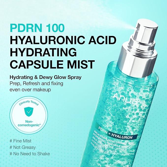 ANUA PDRN Collagen Glow Facial Serum Spray, Hydrating Face Mist, Hyaluronic Acid - Image 3