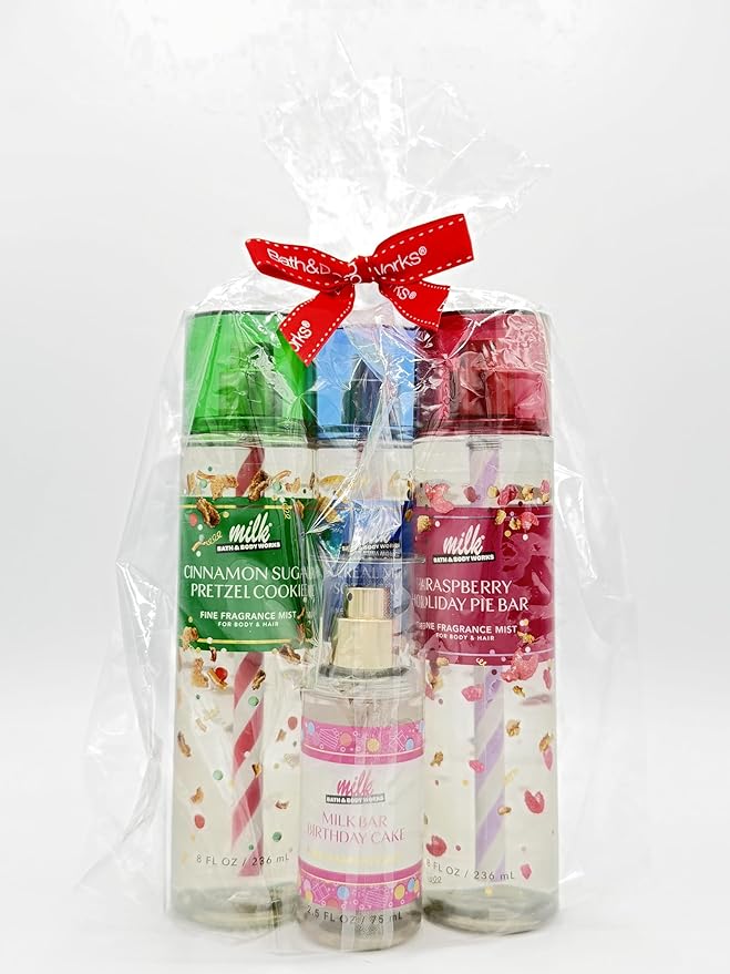 Bath & Body Works Milk Bar Collection 4-Piece Body Spray Gift Set | Includes: - Image 7