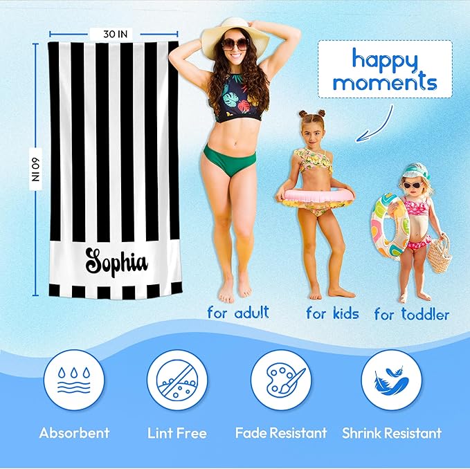 JML Personalized Beach Towel - Image 3