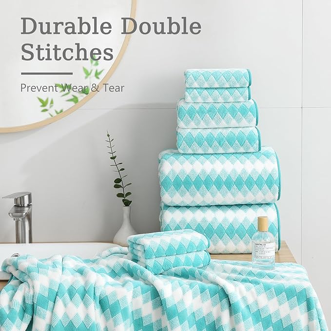 4 Piece Extra Large Bath Towel Set Oversized Bath Sheet 35"x70" Bathroom Towel - Image 6