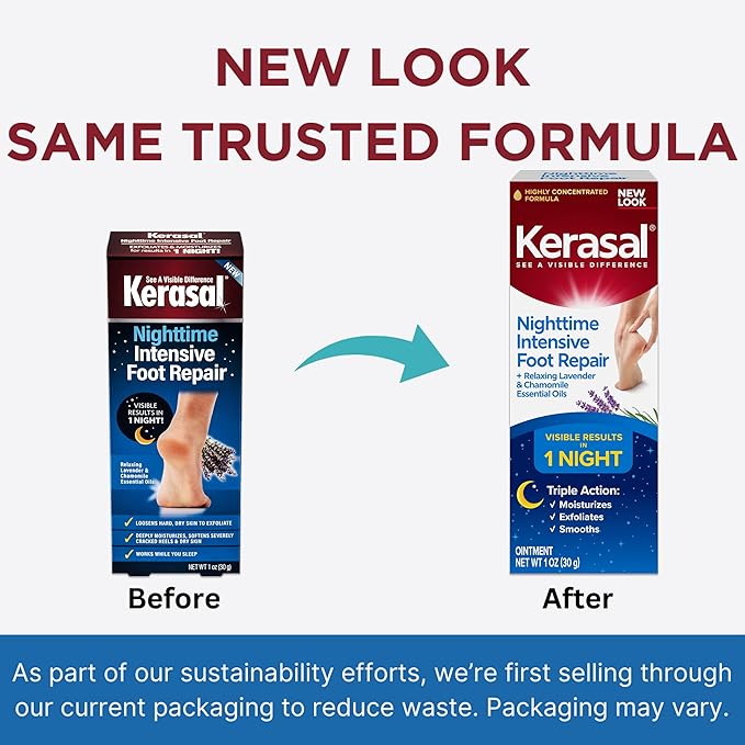 Kerasal Nighttime Intensive Foot Repair, Skin Healing Ointment - Image 2