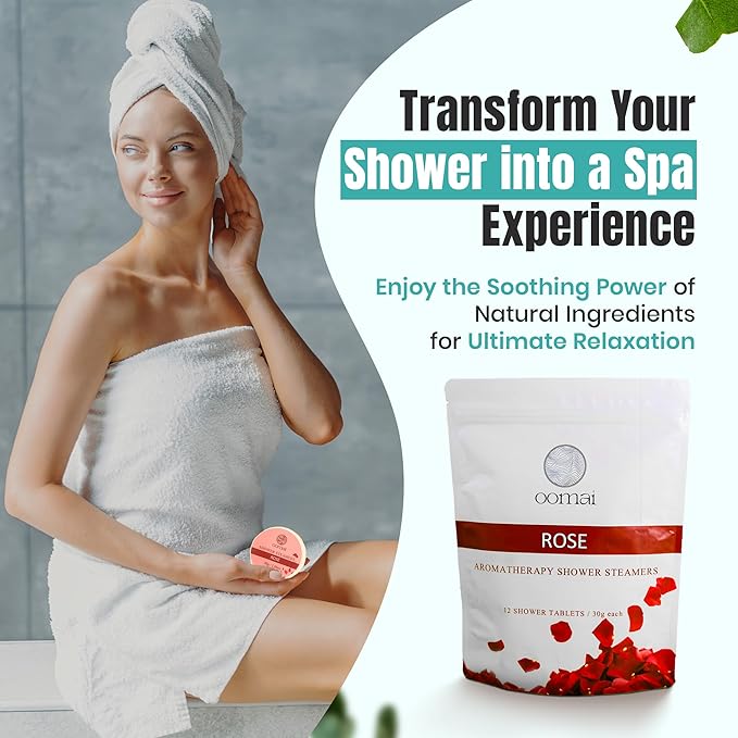 Shower Steamers Natural Aromatherapy Rose Scent - Image 3
