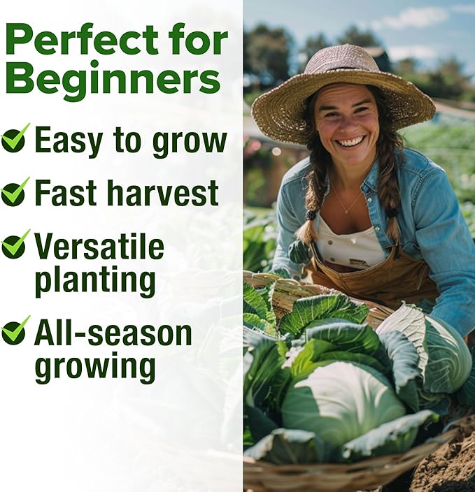HOME GROWN Cabbage Seeds 7 Variety Mix 2000+ Heirloom Non-GMO, High Germination - Image 5