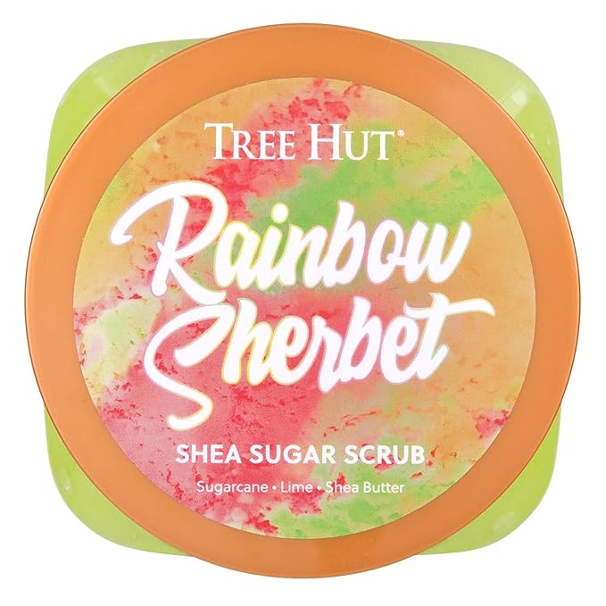 Tree Hut Rainbow Sherbet Shea Sugar Scrub, Exfoliating Body Scrub Removes Dead - Image 5