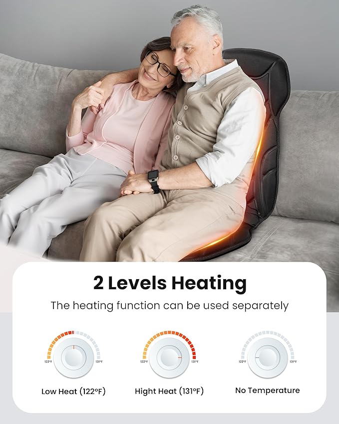COMFIER Back Massager with Heat, Vibration Massage Seat Cushion with 8 Massage - Image 3