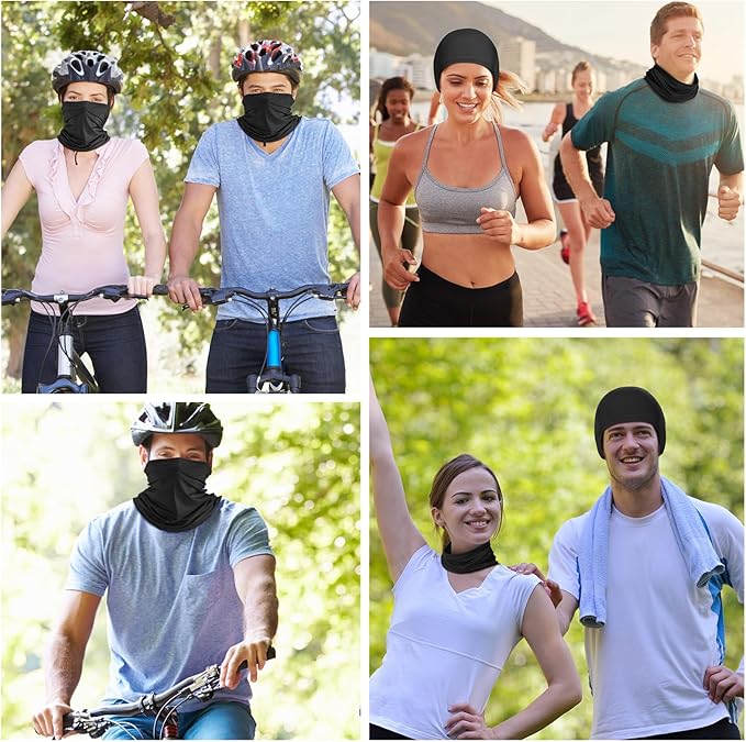 Geyoga 6 Pieces Summer UV Protection Cooling Neck Gaiter Face Clothing Neck - Image 6