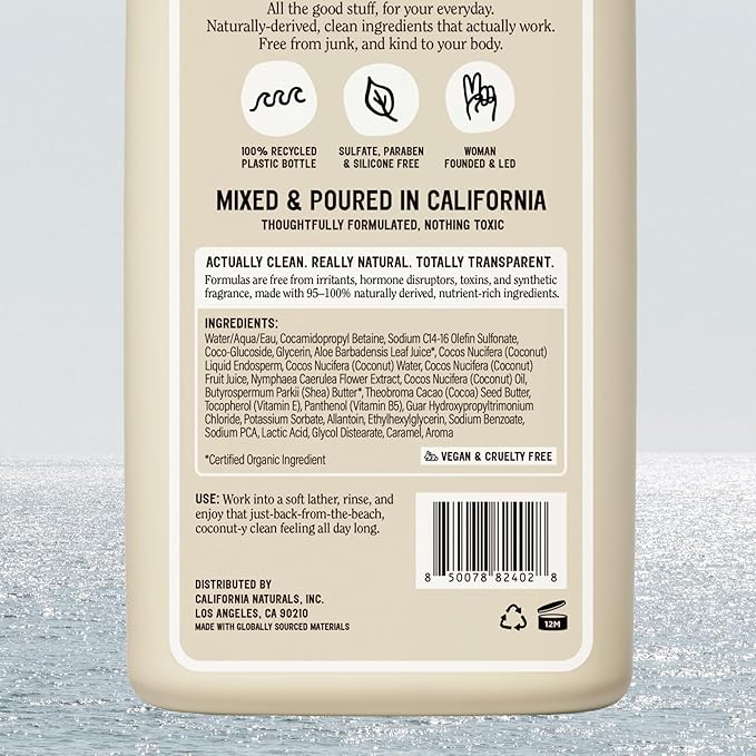 California Naturals Classic Clean Body Wash 2-Pack, Daily Cleansing Body Wash - Image 5