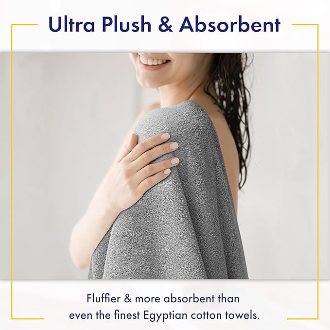 Alusa Home 100% Organic Zero-Twist Cotton Towels - Image 3