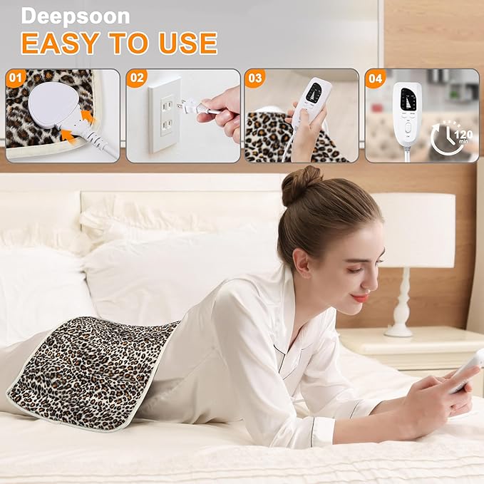 Deepsoon Heating Pad, Electric Heating Pads - Image 3