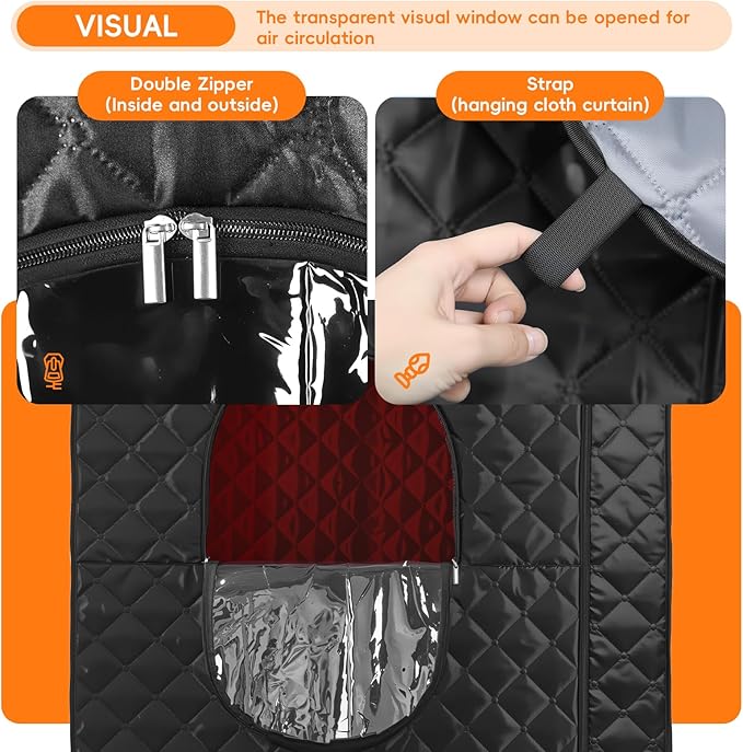 Sauna Box Portable Steam Sauna for Home Use, Infrared Sauna Tent - Image 9