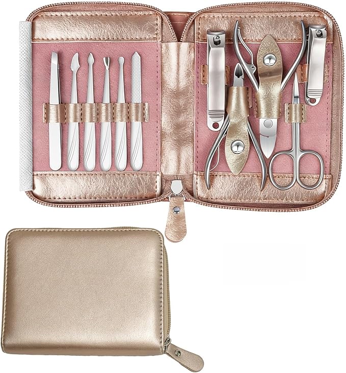 Manicure Set 11 in 1 Stainless Steel Nail Clippers by RedFlow-official