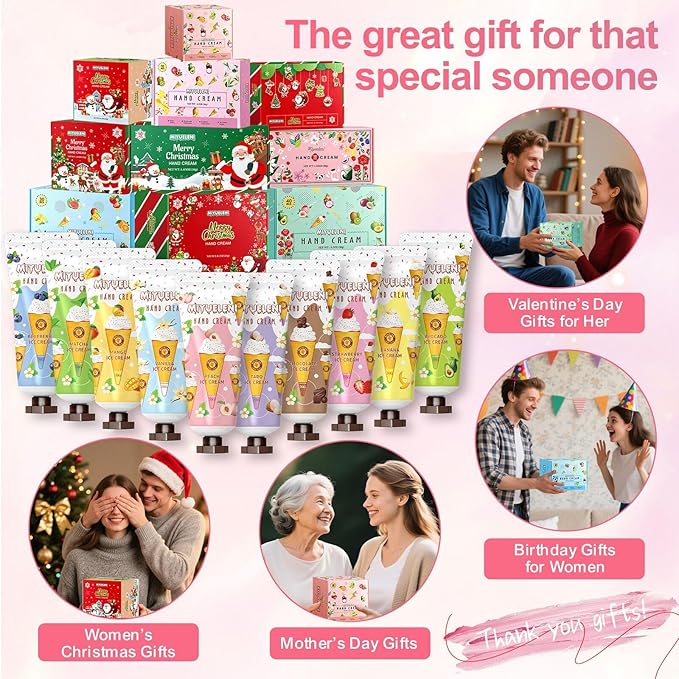 20 Pack Hand Cream Gift Set, Mothers Day Gifts, Moisturizing Hand Lotion - Image 4