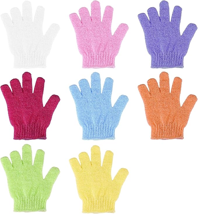 2 Pcs Shower Gloves, Exfoliating Gloves, Exfoliating Mitt, Exfoliating Body - Image 8