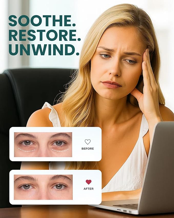 Heated Eye Mask – Cordless Rechargeable Warm Eye Mask - Image 2
