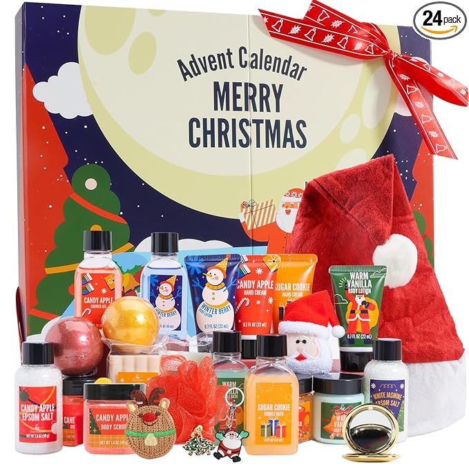 Advent Calendar 2025-24 Days of Beauty Advent Calendar, BFFLOVE Spa Gift Baskets by BFFLOVE