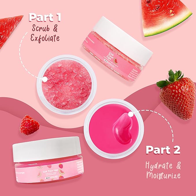 Watermelon Sugar Lip Scrub for Women Dry, Cracked and Dark Lips – Lip Scrubber - Image 7
