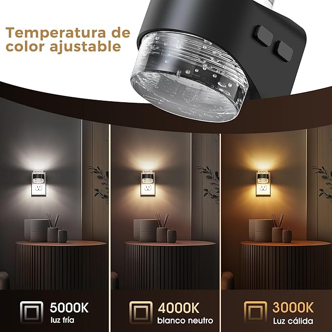 L LOHAS LED Night Light, Bubble Night Lights Plug into Wall, 2 Pack - Image 4