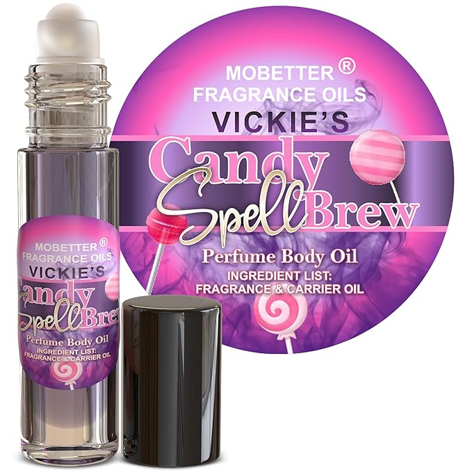 MOBETTER FRAGRANCE OILS Vickies Candy Spell Brew Perfume Women Body Oil 10ml by MOBETTERFRAGRANCEOILS