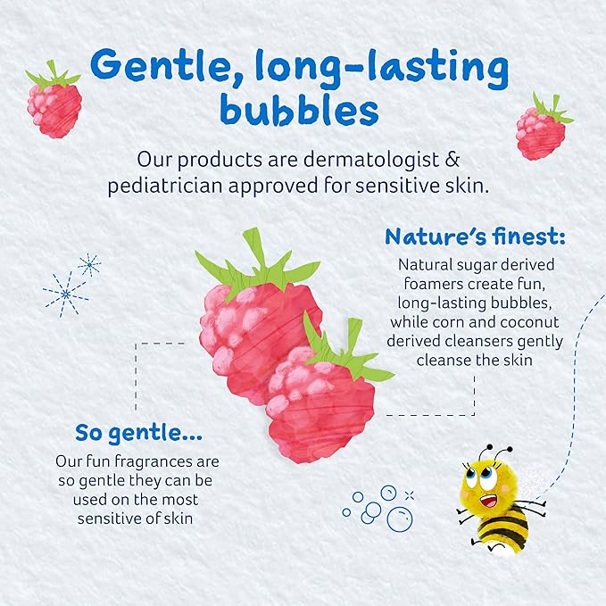 Childs Farm, Kids Bubble Bath for Dry, Sensitive Skin, Organic Raspberry - Image 9