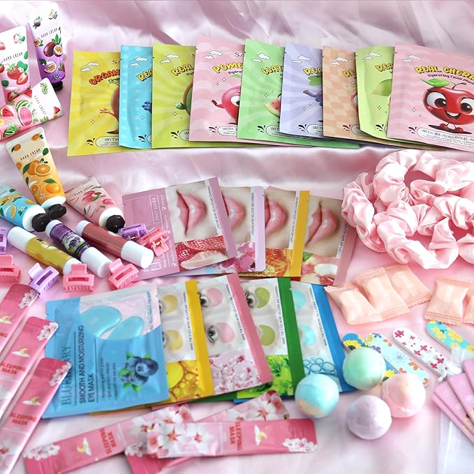 224 Pcs Spa Party Favors for Women, Include Facial Mask, Face Cream, Hand Creams - Image 7