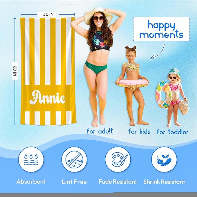 JML Personalized Beach Towel - Image 3
