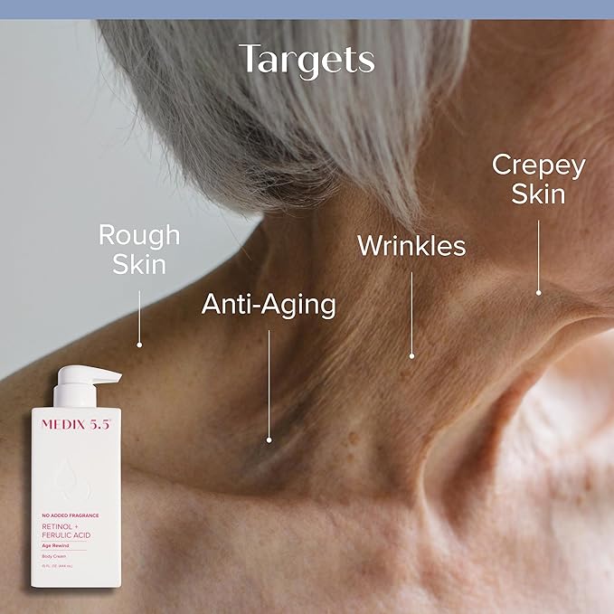 MEDIX Fragrance Free Firming Retinol Body Lotion + Brightening Vitamin C Cream - Image 2