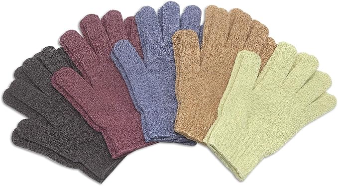 MIG4U Shower Exfoliating Scrub Gloves, Bathing Gloves Body Wash Dead Skin - Image 2