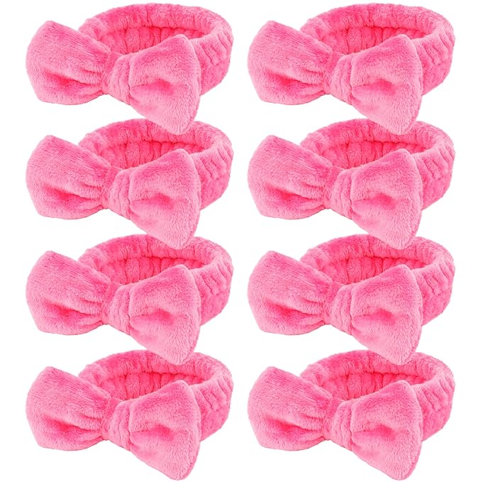 Ondder Spa Headband for Washing Face, Rose Red Terry Cloth by Ondder