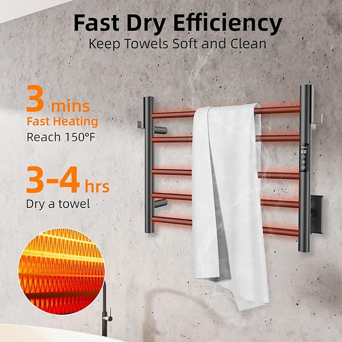 P&Dlusir Towel Warmer, Heated Towel Rack - Image 2