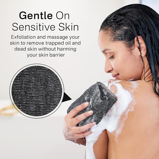 Yiclick Exfoliating Washcloth Towel, Japanese Exfoliating Bath Wash Cloth - Image 4
