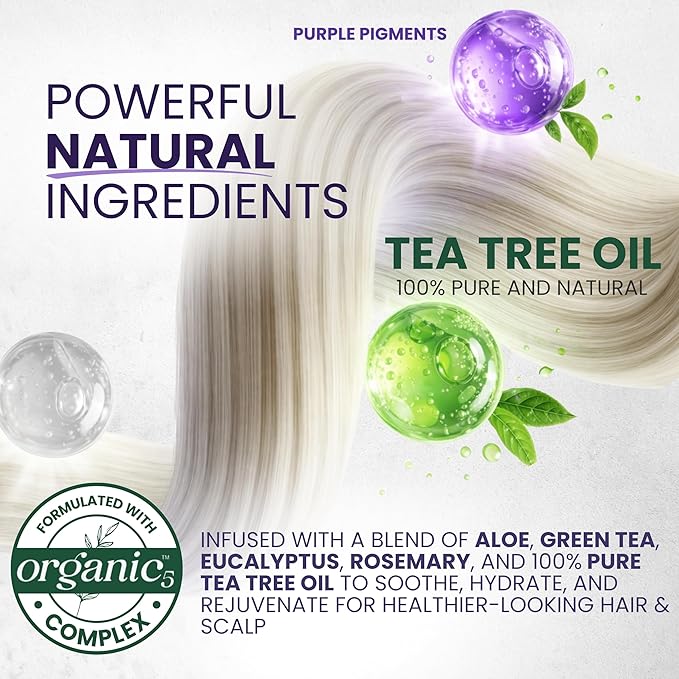 KESMEDIK Tea Tree Purple Hair Mask Toner - Image 5