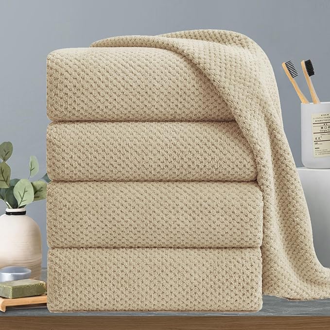 Extra Large Bath Towels Set 35x70 Inches by Hailea