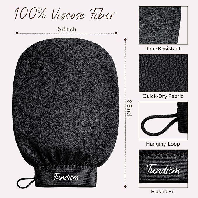 Exfoliating Gloves 2 Pcs, Korean Exfoliating Mitts, Body Scrub - Image 4