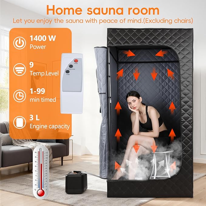 Sauna Box Portable Steam Sauna for Home Use, Infrared Sauna Tent - Image 2