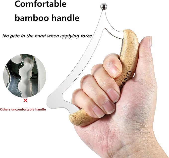 Greenstalk 2 in 1 Whole Body Stainless Steel Gua Sha Set - Image 3