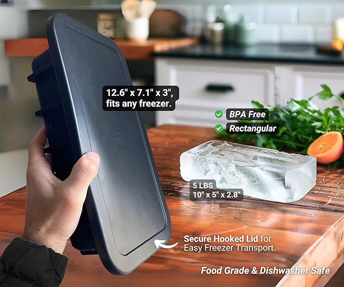 Alaskey® Extra Large Ice Block Mold 5 lbs - Image 3