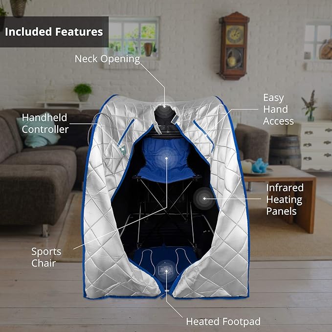 Durasage Infrared IR Far Portable Indoor Personal Spa Sauna - Image 3