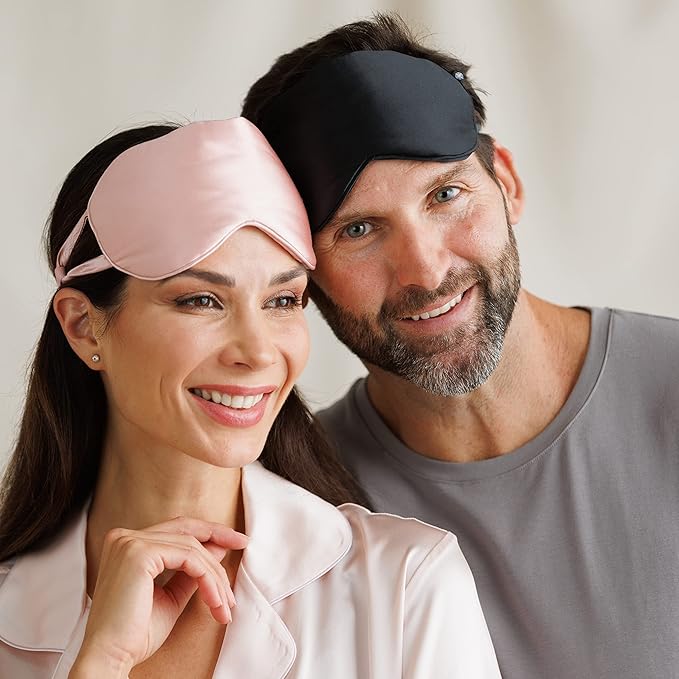Fishers Finery 25 Momme Mulberry Silk Sleep Mask | Blindfold | Anti-Wrinkles - Image 5