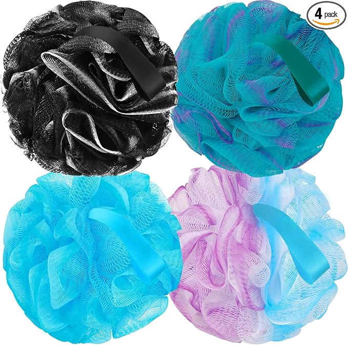 FARMOGA Bath Loofah Sponge Back Scrubber Shower Sponge Soft Mesh Exfoliator by Farmoga