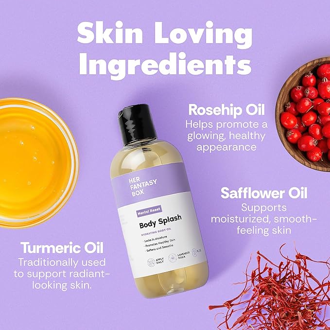Her Fantasy Box | Body Splash Mental Reset Fragrance Oil – Lavender, Chamomile - Image 3