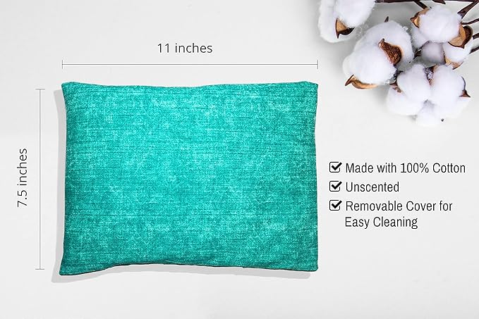 Microwavable Corn Filled Heating Pad and Cold Pack/Washable 100% Cotton Cover - Image 2