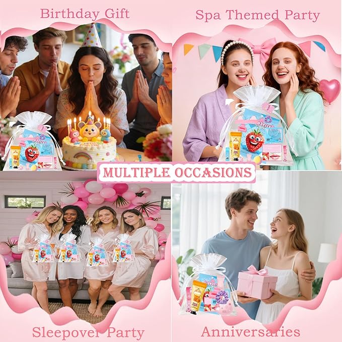 112PCS Spa Party Supplies for Girls, Spa Party FavorsInclude Face Masks - Image 4