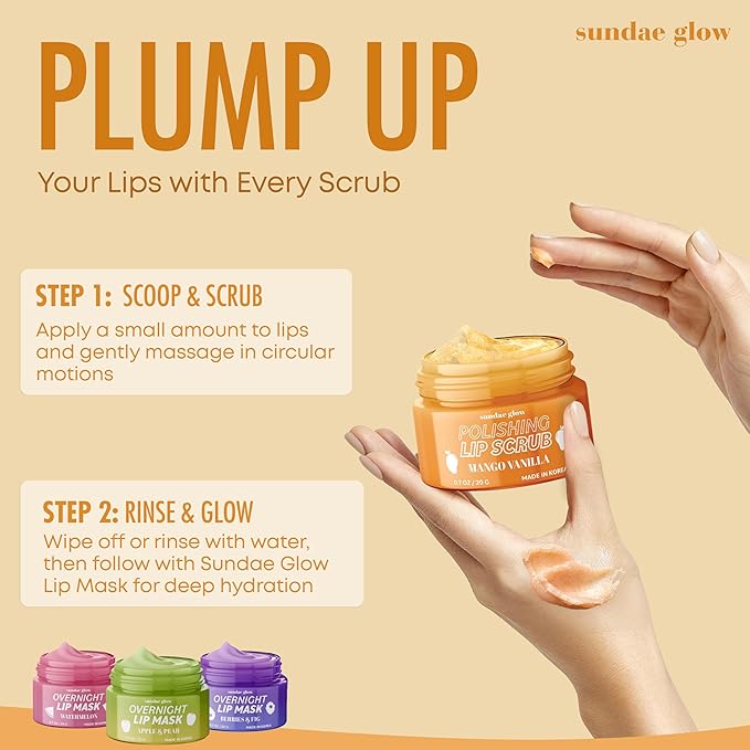 Lip Scrub with Mango Vanilla – Exfoliates, Hydrates & Repairs – Smooths - Image 6