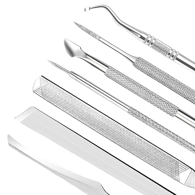 ZIZZON 7 Pcs Ingrown Toenail File and Lifters Set, Stainless Steel Ingrown - Image 3