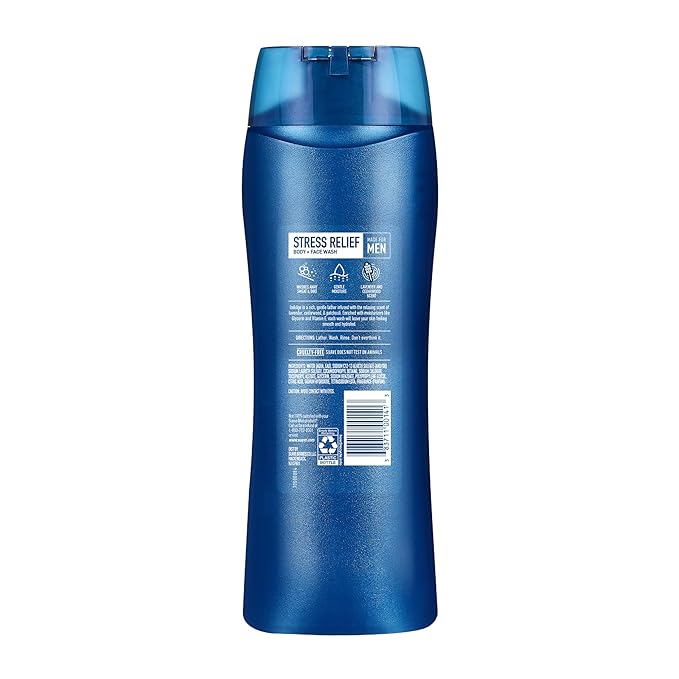 Suave Men’s Stress Relief Body + Face Wash, Gentle Moisture - Image 7