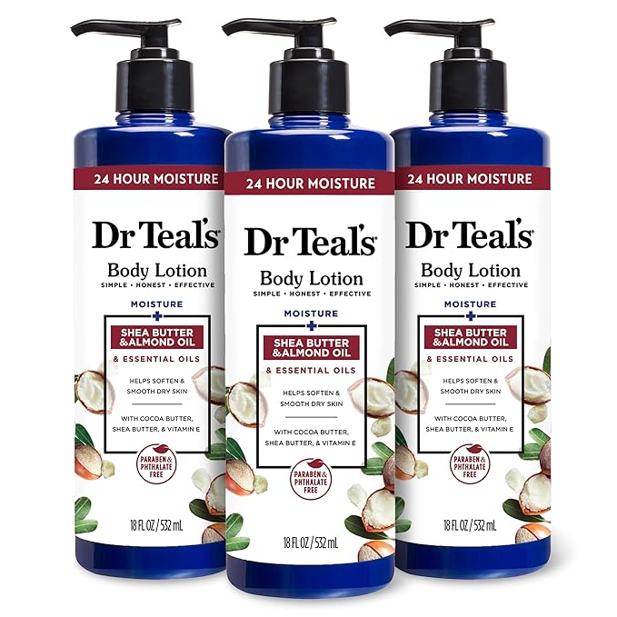 Dr Teal's Body Lotion, Shea Butter & Almond, 18 fl oz by DrTeals