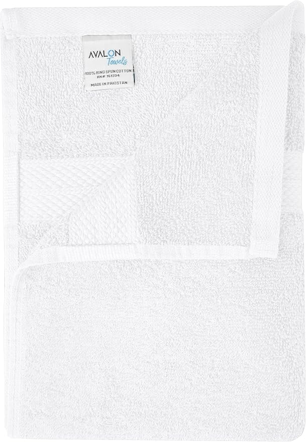 Avalon Towels Bath Towels for Bathroom 100% Cotton White Bathroom Towels Pack - Image 6