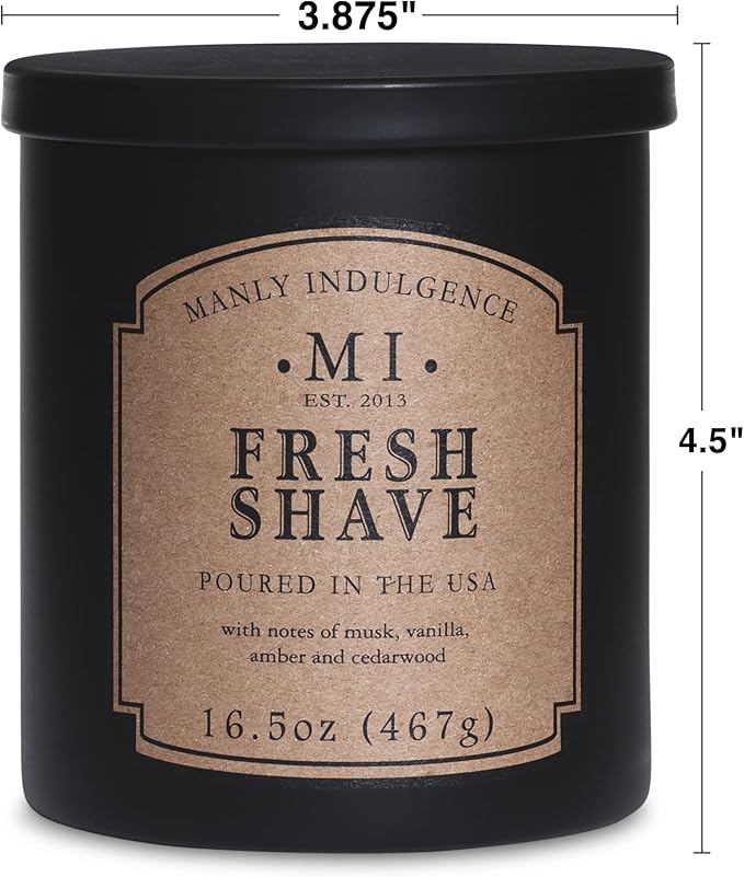 Manly Indulgence Fresh Shave Jar Candle 16.5 oz - Image 4